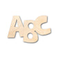 Unfinished Wood ABC Shape - Alphabet - Craft - up to 46" DIY