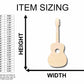 Unfinished Wood Acoustic Guitar Silhouette - Craft- up to 46" DIY