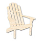 Unfinished Wood Adirondack Chair Shape | Summer | Beach | Craft Cutout | up to 46" DIY