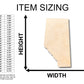 Unfinished Wood Alberta Shape - Canada - Craft - up to 46" DIY