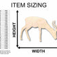 Unfinished Wood Antelope Silhouette - Craft- up to 46" DIY