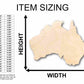 Unfinished Wood Australia Silhouette - Craft- up to 46" DIY