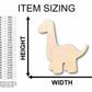Unfinished Wood Baby Dinosaur Brontosaurus Silhouette - Craft- up to 46" DIY