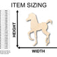 Unfinished Wood Baby Horse Colt Shape - Craft - up to 46" DIY