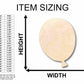Unfinished Wood Balloon Silhouette - Craft- up to 46" DIY