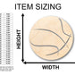 Unfinished Wood Basketball Shape - Craft - up to 46" DIY