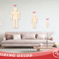 Unfinished Wood Mens Bathroom Sign Shape - Craft - up to 46" DIY