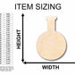 Unfinished Wood Beaker Potion Flask Silhouette - Craft- up to 46" DIY