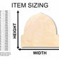Unfinished Wood Beanie Hat Silhouette - Craft- up to 46" DIY