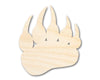 Unfinished Wood Bear Paw Shape - Wildlife Craft - up to 46" DIY