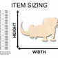 Unfinished Wood Bearded Dragon Silhouette - Craft- up to 46" DIY