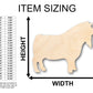 Unfinished Wood Bearded Pygmy Goat Shape - Craft - up to 46" DIY