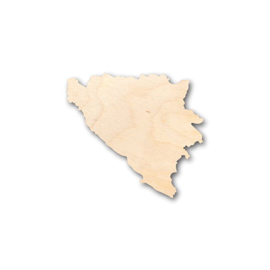 Unfinished Wood Bosnia Shape - Country - Craft - up to 46" DIY