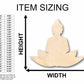 Unfinished Wood Buddha Silhouette - Craft- up to 46" DIY