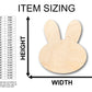 Unfinished Wood Cute Bunny Shape - Craft - up to 46" DIY