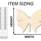 Unfinished Wood Butterfly Silhouette - Animal Craft - up to 46" DIY