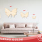 Unfinished Wood Butterfly Silhouette - Animal Craft - up to 46" DIY