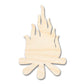 Unfinished Wood Bonfire Shape - Camping Craft - up to 46" DIY
