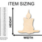 Unfinished Wood Candle Shape - Craft - up to 46" DIY