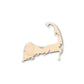 Unfinished Wood Cape Cod Shape - Craft - up to 46" DIY