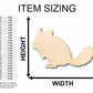 Unfinished Wood Chinchilla Silhouette - Craft- up to 46" DIY