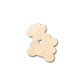 Unfinished Wood Dog Paw Heart Bone Shape - Craft - up to 46" DIY