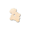 Unfinished Wood Dog Paw Heart Bone Shape - Craft - up to 46" DIY