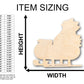 Unfinished Wood Santa Sleigh Shape - Christmas - Craft - up to 46" DIY