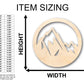 Unfinished Wood Mountain Peak Shape - Craft - up to 46" DIY