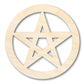 Unfinished Wood Pentacle Shape - Craft - up to 46" DIY