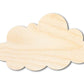 Unfinished Wood Cloud Silhouette - Craft- up to 46" DIY