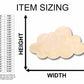 Unfinished Wood Cloud Silhouette - Craft- up to 46" DIY