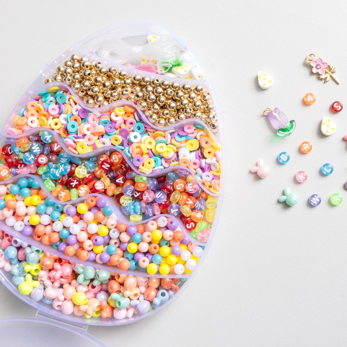 Easter Egg Spring Brights Multicolor Letter Bead Kit