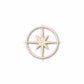 Unfinished Wood Compass Rose Star Sharp Six Point Star Silhouette - Craft- up to 46" DIY