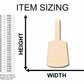 Unfinished Wood Cow Bell Silhouette - Craft- up to 46" DIY