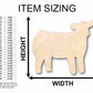Unfinished Wood Cow Calf Silhouette - Craft- up to 46" DIY