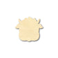 Unfinished Wood Cute Cow Head Shape - Craft - up to 46" DIY