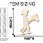 Unfinished Wood Cowboy Kid Shape - Craft - up to 46" DIY