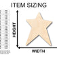 Unfinished Wood Unbalanced Star Shape - Craft - up to 46" DIY