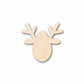 Unfinished Wood Christmas Reindeer Ornament Silhouette - Craft- up to 46" DIY