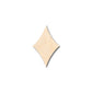 Unfinished Wood Curved Diamond Shape - Craft - up to 46" DIY