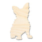 Unfinished Wood Cute Dog Shape - Pet Craft - up to 46"