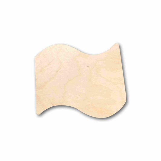 Unfinished Wood Cute Flag Silhouette - Craft- up to 46" DIY