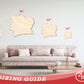 Unfinished Wood Cote d'Ivoire Country Shape - Ivory Coast West Africa Craft - up to 46" DIY