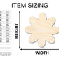 Unfinished Wood Flower Shape - Country Craft - up to 46" DIY
