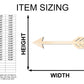 Unfinished Wood Decorative Arrow Shape | Craft Cutout | up to 46" DIY