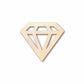 Unfinished Wood Diamond Silhouette - Craft- up to 46" DIY