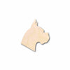 Unfinished Wood Dog Boxer Head Silhouette - Craft- up to 46" DIY