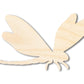 Unfinished Wood Dragonfly Silhouette - up to 46" DIY