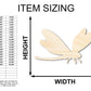 Unfinished Wood Dragonfly Silhouette - up to 46" DIY